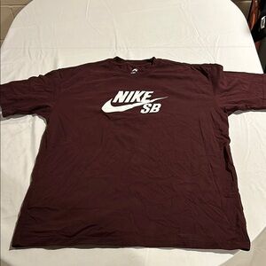 Nike SB Men's Burgundy T-Shirt